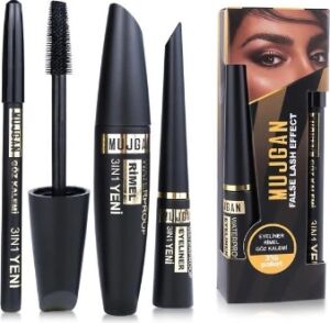 3'ü 1 Arada Göz Makyajı Seti - Eyeliner, Maskara, Kalem