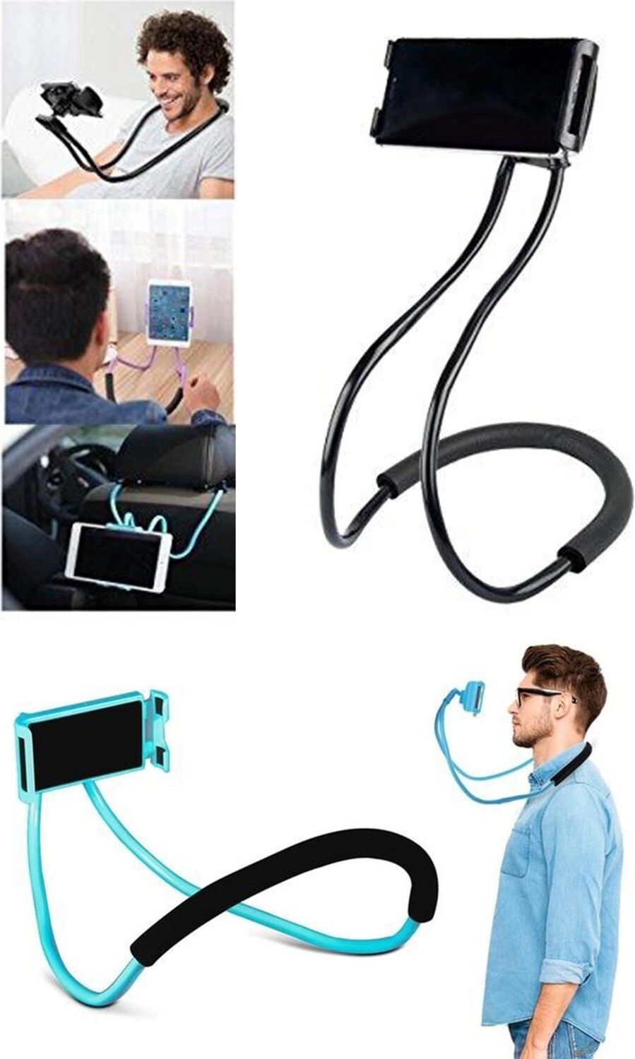 Boyuna Asılan Ergonomik 360 Derece Cep Telefonu Tutucu Stand