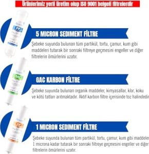 Aquafit Kapalı Kasa Su Arıtma Cihazı 3'lü Su Arıtma Ön Filtresi
