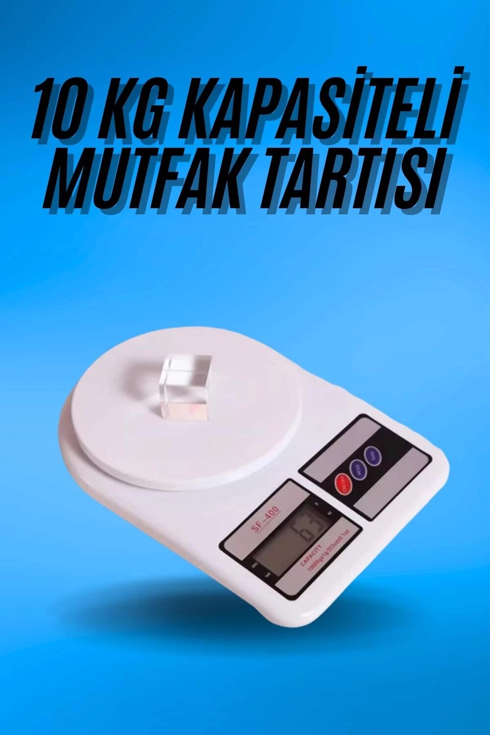 Dijital Hassas 10 kg Mutfak Terazisi Tartısı LCD Ekran Mutfak Tartısı