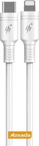Azeada 27W Type-C To Lightning ile Uyumlu Şarj ve Data Kablosu 1m Beyaz PD-B82İB (Beyaz, Type-C To Lightning)