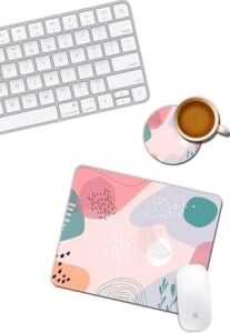 Desenli Mouse Pad ve Bardak Altlığı Set