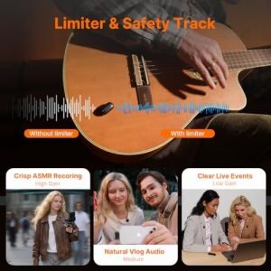 Saramonic iPhone 17/16/15 ve Android Için Air Se Kablosuz Mini Mikrofon, 48KHZ/24-BIT, Aı Gürültü Engelleme, Röportaj Youtube Tiktok Podcast Vlogging Için Içerik Oluşturucu Mikrofonlar Klip