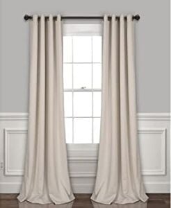 Lush Decor Yalıtımlı Gromet Karartma Perdeleri Panel Çifti, 132 cm G x 213 cm U, Buğday