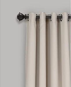 Lush Decor Yalıtımlı Gromet Karartma Perdeleri Panel Çifti, 132 cm G x 213 cm U, Buğday