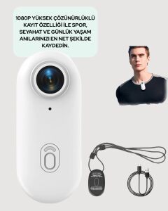Şarj Edilebilir Uzun Ömürlü Mini Spor Kamera Full Hd