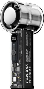 Dijital Ekranlı USB Şarjlı Güçlü Taşınabilir El Fanı