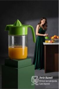 Cam Hazneli Profesyonel Narenciye Sıkacağı – 660 ml 19 cm Derin Kapasite