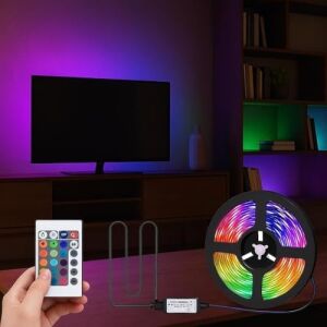Monitör ve Tv Arkası 3 Metre Rgb Şerit LED Seti - Cata USB Bağlantılı, Uzaktan Kumandalı, 352 Renk Seçenekli Ambiyans Aydınlatma, Göz Yormayan LED Işık Sistemi