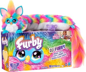 Furby Dj Furby Etkileşimli Oyuncak | Müzik, Işıklar, Hareket ve Oyunlar Içeren Süper Yumuşak Gökkuşağı Renkli Elektronik Pelüş | Ingilizce ve Furbish Konuşur | 81 cm Uzunluk | 6 Yaş ve Üzeri