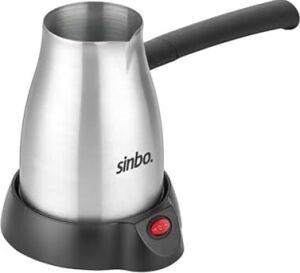 SCM-2967 Inox Elektrikli Cezve – 6 Fincan Kapasiteli, Paslanmaz Gövdeli Türk Kahve Makinesi