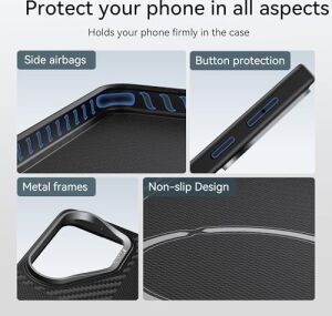 Raptıc  Galaxy S26 Ultra Için Aramid Dual Kılıf, Magsafe ile Uyumlu, [askeri Sınıf 13FT Düşme Testi], Kaymaz ve Ultra Ince Hafif Kılıf, 1500D Aramid Fiber Aerowoven Dokular, Mondrian