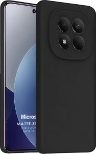 Matte Silicone Xiaomi Redmi Note 15 Pro 5g Için Kılıf Siyah [redmi Note 15 Pro 5g ile Uyumlu Kılıf - Siyah]