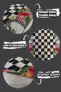Christmas Dekoratif Gizli Fermuar Çift Taraflı Yeniyıl Kırlent Yastık Kılıfı 43X43CM KRL1039