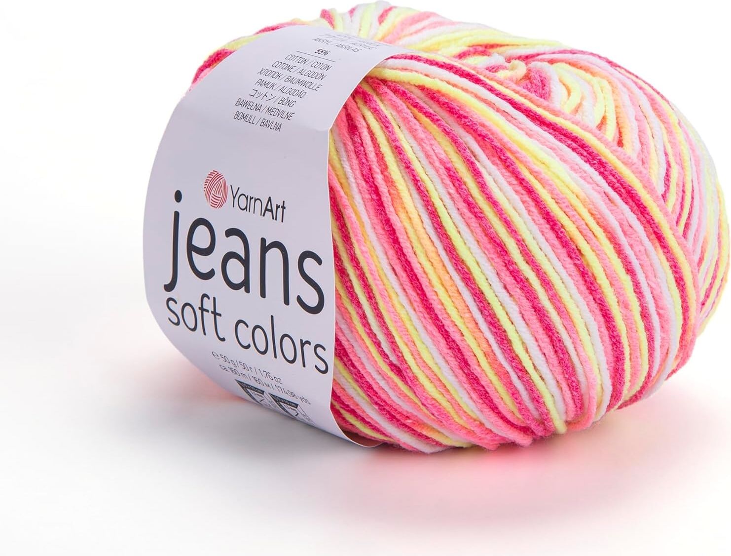 El Örgü Ipi Jeans Soft Colors, 6214, 10X50 gr