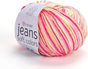 El Örgü Ipi Jeans Soft Colors, 6214, 10X50 gr