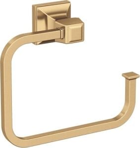 Amerock BH36022CZ | Şampanya Bronz Havluluk | 5-3/4 Inç (146 Mm) Uzunluk Havluluk | Mulholland | Banyo Duvarı Için El Havluluk | Küçük Mutfak Havluluk | Banyo Aksesuarları