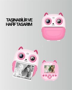Dijital Termal Yazıcılı Mini Kamera – Hd Video & Anında Fotoğraf Çıktısı