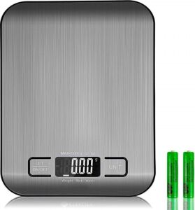 Dijital Mutfak Terazisi Paslanmaz Çelik Elektronik LCD Ağırlık 5 kg Ölçeklii Pişirme Ölçü Aleti