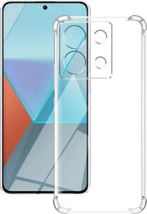Xiaomi Redmi Note 13 5g Kapak Kamera Korumalı Airbag Antishock Köşe Korumalı Şeffaf Silikon Kılıf