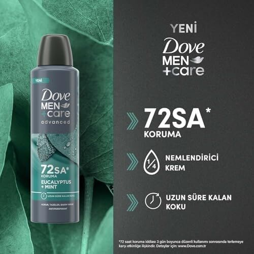 Men Care Advanced Erkek Deodorant 72 Saat Koruma Eucalyptus Mint 150 ml