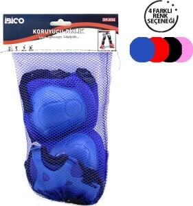 Koruyucu Paten Dizlik ve Dirseklik Seti - Karışık Renk - Koruma Seti