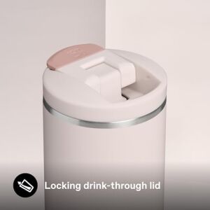 The Transit Fliptop Mug Termos Bardak, 0.60 L, Pembe Kuvars (Rose Quartz)