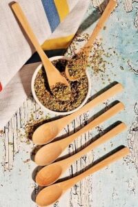 6'lı Ahşap Mama ve Baharat Kaşığı Seti, Bambu Kaşık, Çevre Dostu ve Dayanıklı, Mutfakta Çok Yönlü Kullanım