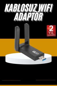 Mbps Wifi Alıcı Kablosuz Wifi Adaptörü Çift Band Çift Antenli Yeni Nesil