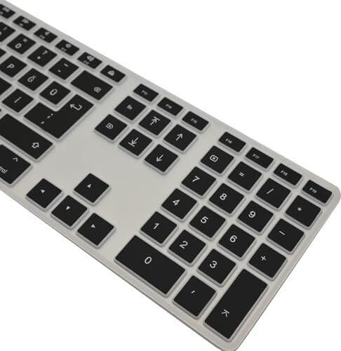 Magic Keyboard A1243 Uyumlu Klavye Koruyucu Türkçe Q Baskılı Us Uk Ingilizce Enter Tipi Uyumlu Ince Mat Tpu Silikon Kaplama Kolay Tak Çıkar Yıkanabilir Siyah