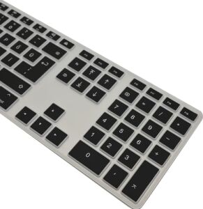 Magic Keyboard A1243 Uyumlu Klavye Koruyucu Türkçe Q Baskılı Us Uk Ingilizce Enter Tipi Uyumlu Ince Mat Tpu Silikon Kaplama Kolay Tak Çıkar Yıkanabilir Siyah