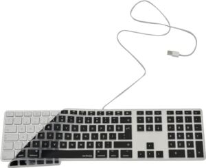 Magic Keyboard A1243 Uyumlu Klavye Koruyucu Türkçe Q Baskılı Us Uk Ingilizce Enter Tipi Uyumlu Ince Mat Tpu Silikon Kaplama Kolay Tak Çıkar Yıkanabilir Siyah