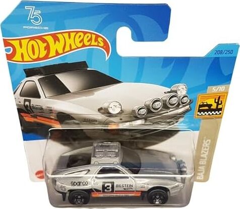 - Porsche 928S Safari - Baja Blazers 5/10 - HKG46 - Short Card - Sparco - Bilstein - Bbs - Hella - Mattel 2023