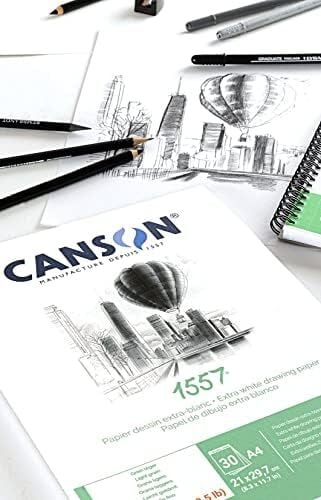 204127407 1557 Çizim ve Eskiz Kağıdı, A5, Saf Beyaz