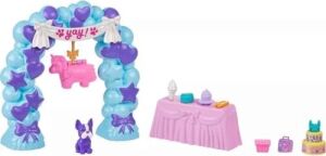 Polly Pocket™ Polly™ Doğum Günü Partisi Paketi Polly Doğum Günü Partisi Paketi, Bebek ve Evcil Hayvan Oyun Seti, Moda ve Yiyecek Temalı Aksesuarlar, Seyahat Oyuncağı JCC33