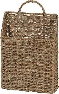 Household Essentials ML-5613 Deniz Yosunundan Duvar Sepeti Seti, Kahverengi, 2 Parça