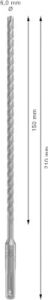 1x Pro Sds Plus-5x Kırıcı Delici Delme Ucu (Donatılı Beton, Beton, Ø 6,00 Mm, Professional Aksesuar Kırıcı Delici)