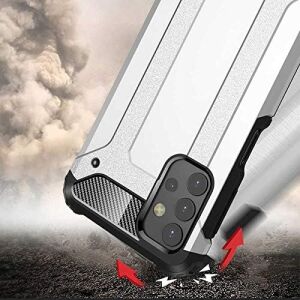 Galaxy A23 ile Uyumlu Çift Katman Koruyucu Crash Military Tank Kılıf - Gold