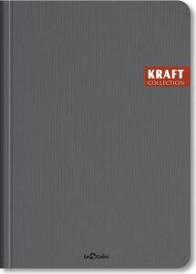 Kraft Ofis Defter Kareli Gri
