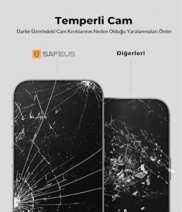 Tam Kaplayan Parmak Izi Bırakmayan Safir Ekran Koruyucu Cam, iPhone 17 Pro Max Ile Uyumlu