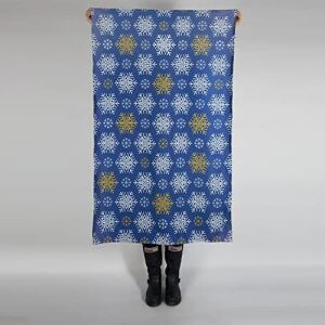 Kar Tanesi Tasarımlı Unisex Tv Battaniyesi - Tek Kişilik Battaniye 95 x 145 cm