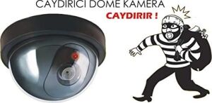 Lorex LR-SK04 Hareket Sensörlü Pilli Caydırıcı Dome Kamera, Harekete Duyarlı Çalışan Sahte Güvenlik Kamerası