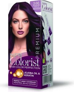 Premıum Yarı Kit Set Saç Boyası 3.66 Patlıcan Moru