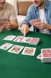 Pvc Plastik Kırmızı Su Geçirmez Poker Iskambil Oyun Kağıdı RD63KR