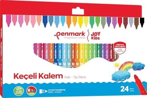 Penmark Süper Yıkanabilir Keçeli Kalem 24'lü Hs
