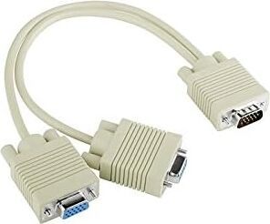 SLX-VGA152 VGA To 2 VGA Çoklayıcı Kablosu, Beyaz