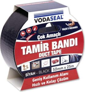 Çok Amaçlı Tamir Bandı, 50MMX25MT, Siyah