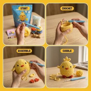 Seddy Tığ Kiti Yeni Başlayanlar Için Videolu Amigurumi Örgü Oyuncak Seti