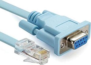 4335 RJ45 To RS232 9 Pin CAT5E 6 Çevirici Dönüştürücü Adaptör Ethernet Kablosu