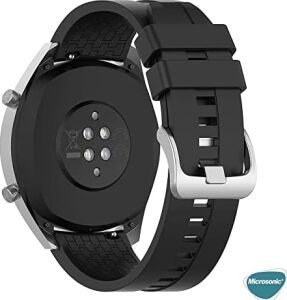 Galaxy Watch 5 44MM Kordon, Silicone Rapidbands Siyah